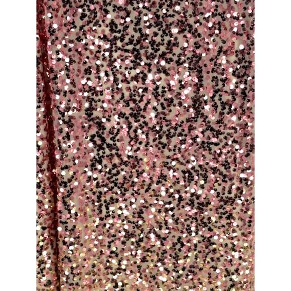 Violet Weekend Strapless Ombre Sequin Maxi Gown with Gold Buckle in Back – 15/16 - Picture 5 of 8